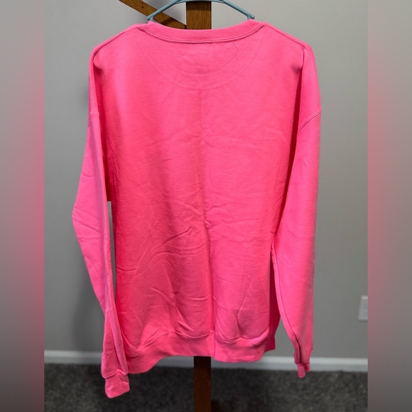 Women’s Hot Pink Sparkly Grinchy Sweatshirt Size XL - Picture 3 of 4